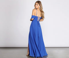 Asha Lace Up Back A Line Dresses