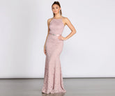 Rosella Lace Scallop Rhinestone Ribbon Belt Mermaid Dresses