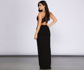 Adelise Lace Back Crepe Dresses