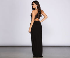 Vestidos de crepé con espalda de encaje Adelise