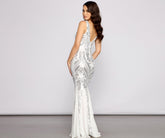 Danielle – Pailletten-Meerjungfrauenkleid aus Netzstoff