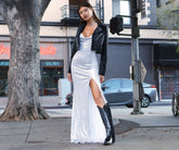 Charlie Metallic-Strick-Meerjungfrauenkleider