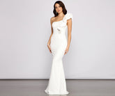 Diana – Formelles One-Shoulder-Kleid mit Rüschen