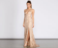 Vestidos Camille con espalda cruzada, purpurina y malla