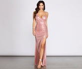 Sia – Metallic-Kleid mit überkreuztem Rücken