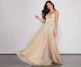 Natalie ärmellose A-Linien-Kleider aus Netzstoff