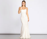 Char Formal Lattice Glitter Dresses