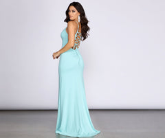 Nevaeh Formal Lattice Mesh Dresses