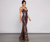 Rainn Formal Sequin Sleeveless Dresses