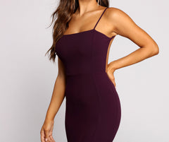 Vestidos formales de crepé con espalda abierta de Cara