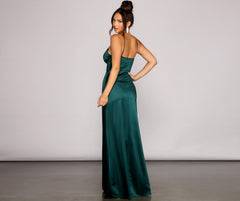 Carmen High-Slit Satin Formal Dresses
