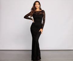 Priscilla Meerjungfrauenkleider mit gewellter Spitze und U-Boot-Ausschnitt