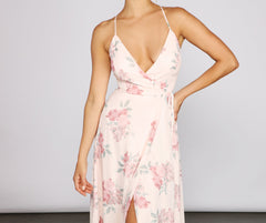 Anna Floral Chiffon A-Line Dresses