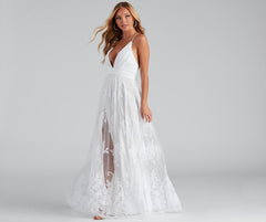 Morgan Formal Flocked Velvet Dresses