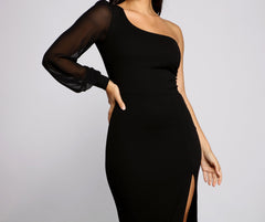 Odette Formal One Shoulder Crepe Mermaid Dresses