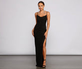 Allison High Slit Embellished Formal Dresses