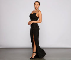 Allison High Slit Embellished Formal Dresses