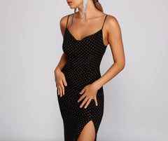 Allison High Slit Embellished Formal Dresses