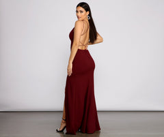 Chloe Abendkleider mit Schnürung am Rücken