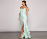 Nani – Formelle Lurex-Kleider mit hohem Schlitz