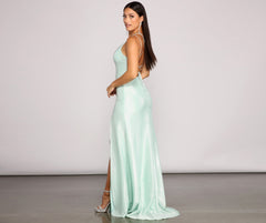 Nani Formal High Slit Lurex Dresses