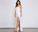 Brenna High-Slit Sequin Mermaid Dresses