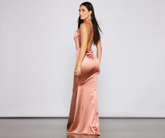 Candace Satin Ruched Mermaid Dresses