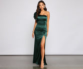 Charmaine Formal One Shoulder Satin Dresses