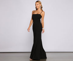 Bette Formal Open Back Crepe Dresses