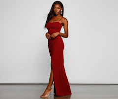 Alani Formal High Slit A-Line Dresses