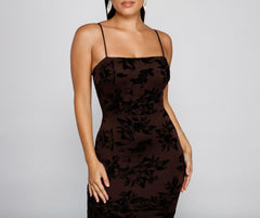 Phoebe Formal Velvet Flocked Mermaid Dresses