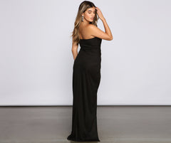 Addie Formal High Slit Wrap Dresses