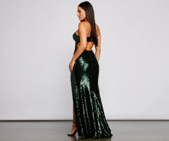 Autumn Sequin Mesh Mermaid Dresses