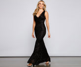 Amara Formal Scalloped Lace Mermaid Dresses