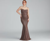 Addison Glitter Mesh Formal Dresses