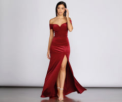 Shania Formal Velvet Sweetheart Dresses