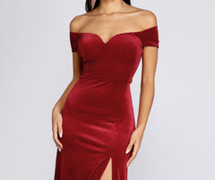 Shania Formal Velvet Sweetheart Dresses