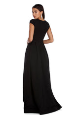 Alisa – formelles Ballkleid aus Crêpe