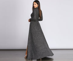 Alessandra Formal High Slit Glitter Dresses