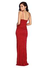 Vestidos formales de encaje festoneado Selene