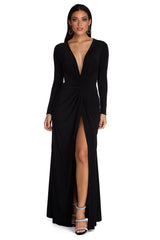 Vestidos formales con nudo retorcido de Cameron