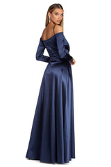 Annie Formelle Satinkleider mit Knoten