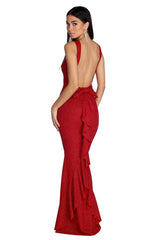 Ana Formelle Glitzer-Rüschenkleider