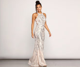 Payton Formal Sleeveless Sequin Dresses