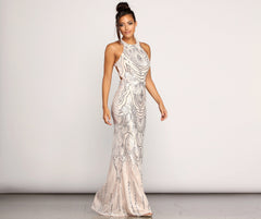 Payton Formal Sleeveless Sequin Dresses