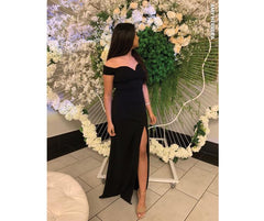 Vestidos formales con abertura alta Myra