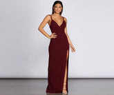 Bailey Strappy Formal Crepe Dresses