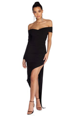 Addilyn Formelle asymmetrische Wickelkleider