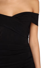 Addilyn Formelle asymmetrische Wickelkleider