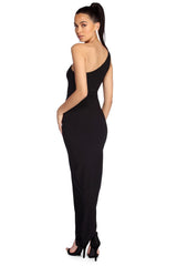 Selena Formal One Shoulder Ruched Dresses